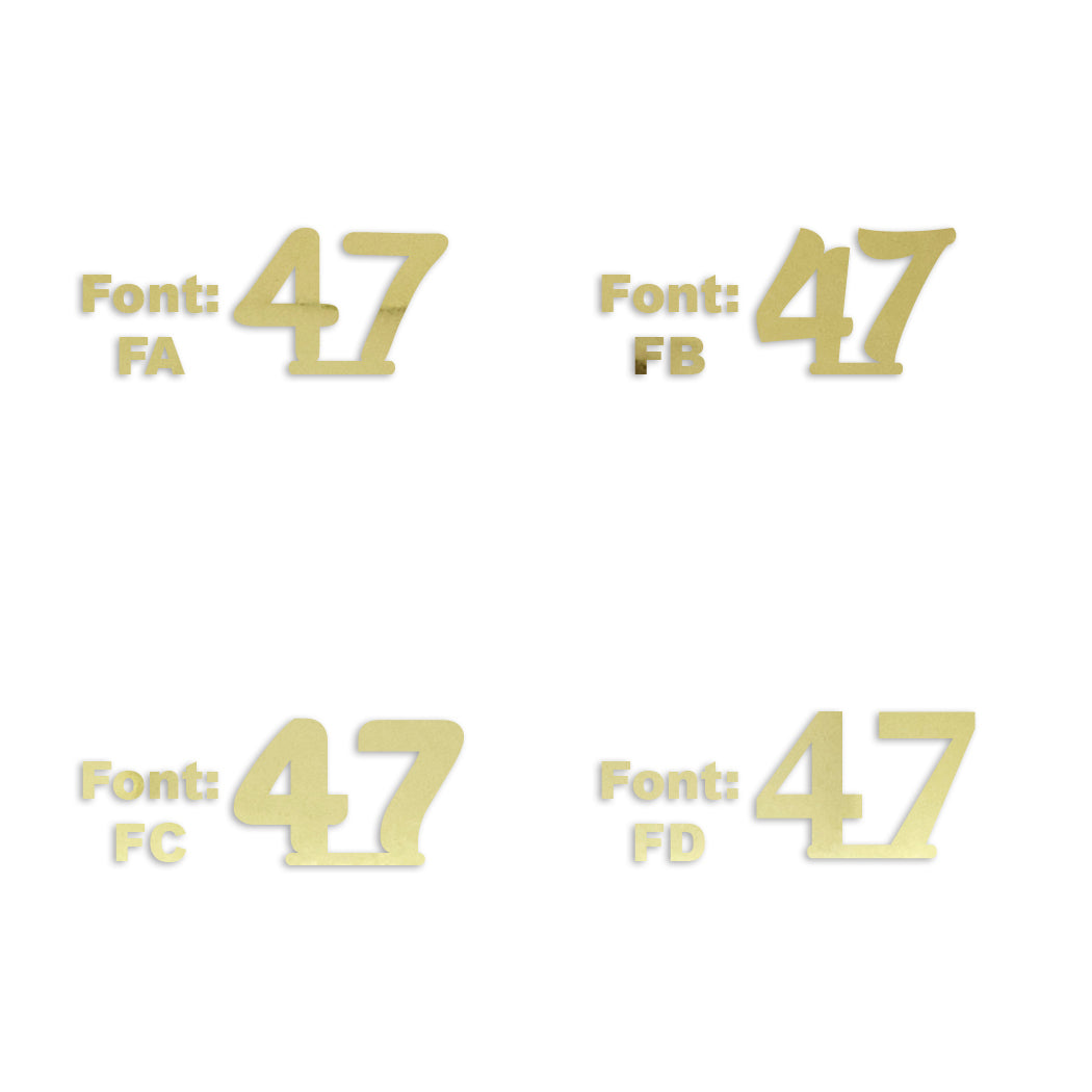 Custom-Fetti Number - 47 Gold