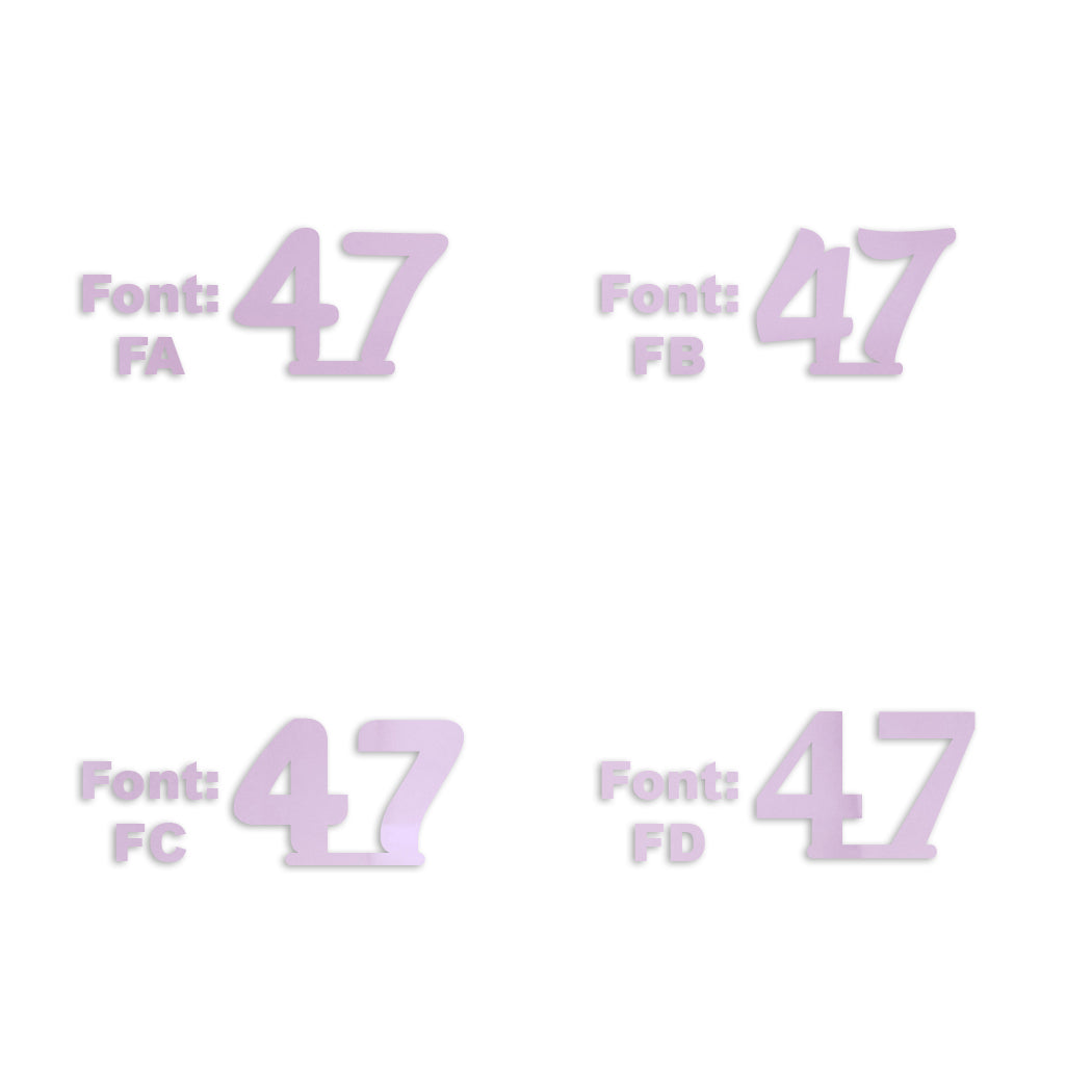 Custom-Fetti Number - 47 Pink