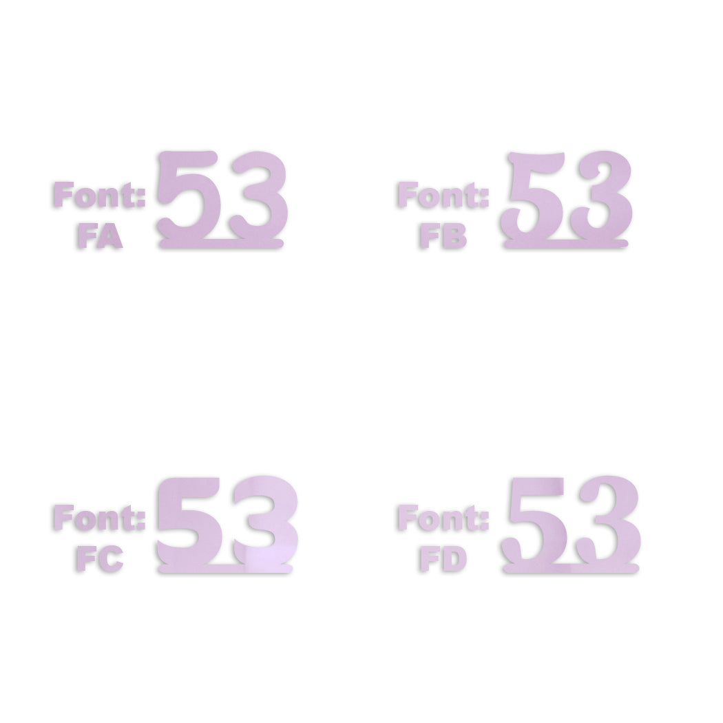 Custom-Fetti Number - 53 Pink