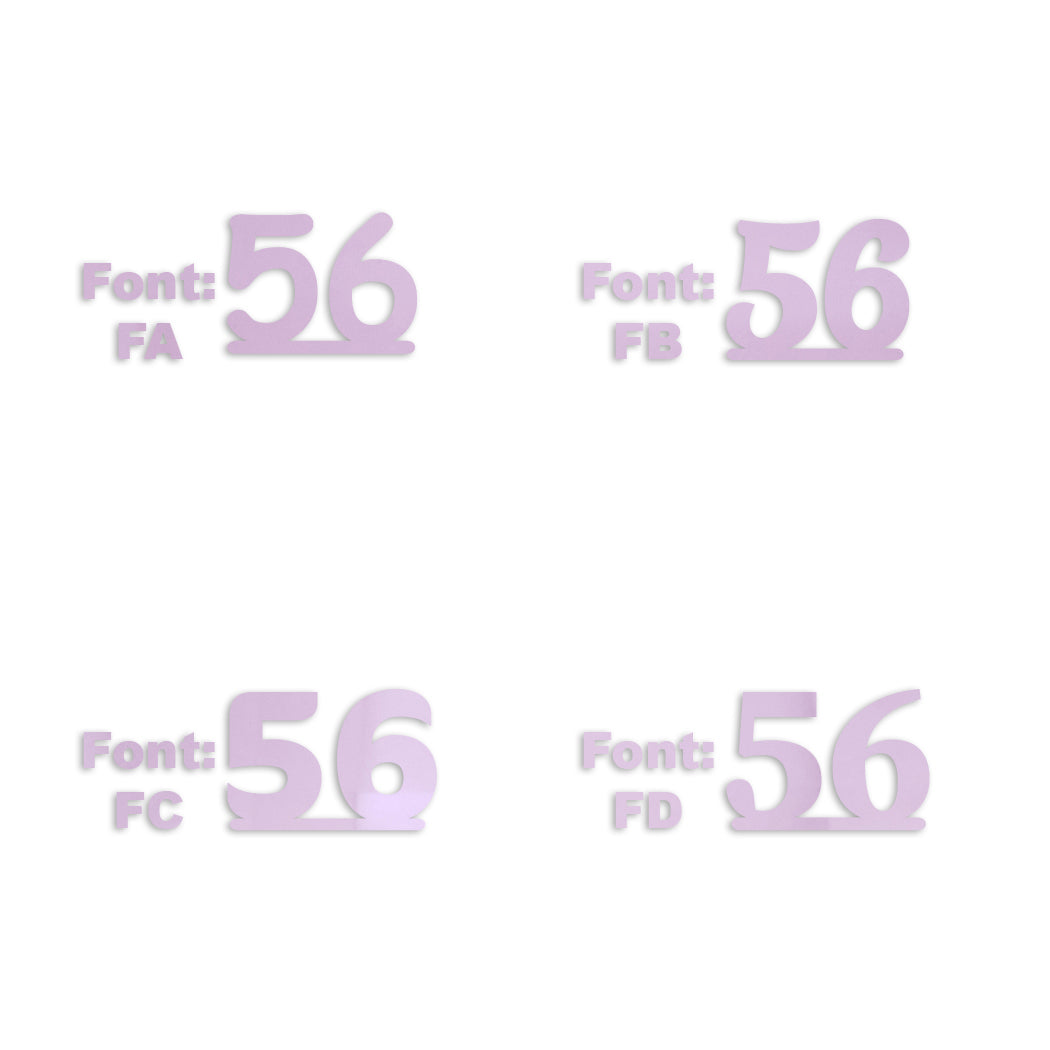 Custom-Fetti Number - 56 Pink