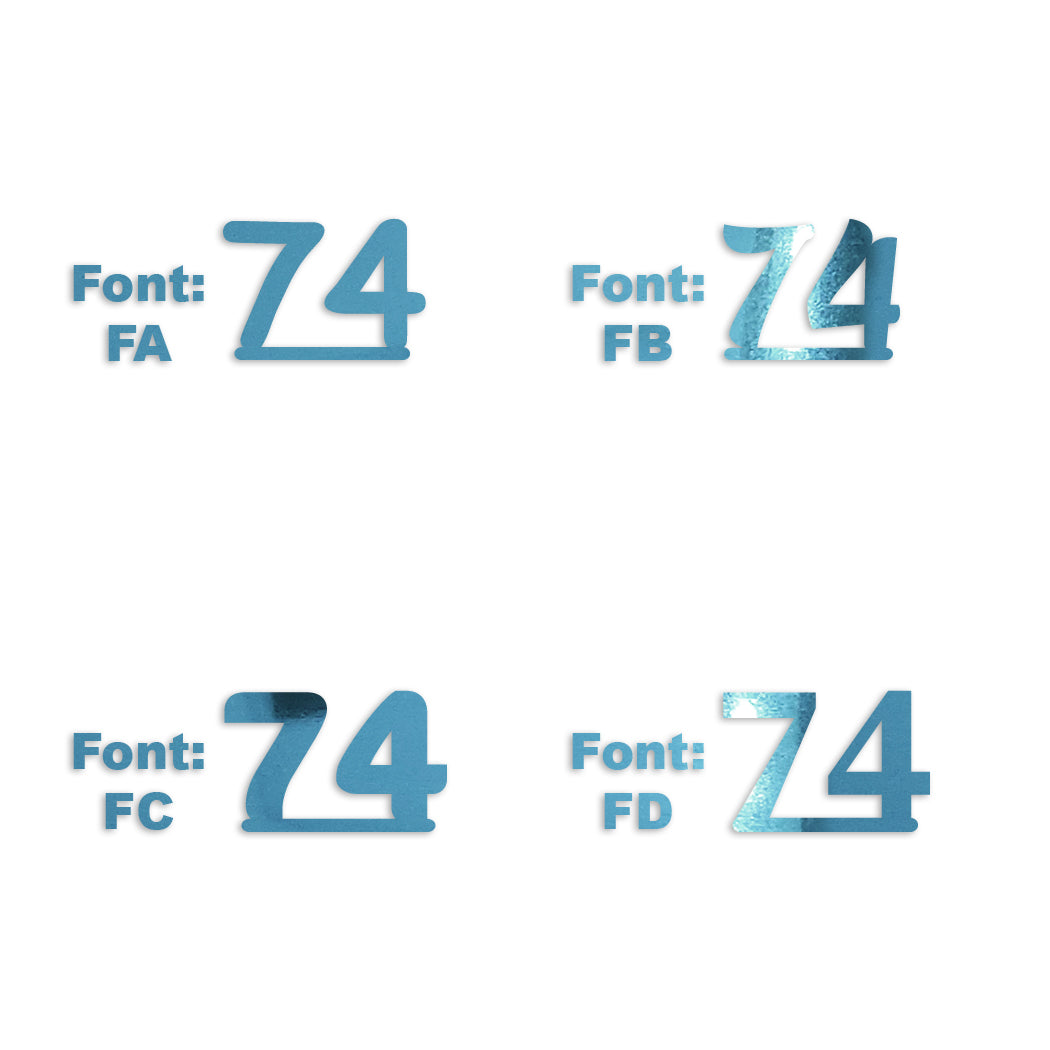 Custom-Fetti Number - 74 Blue Sky