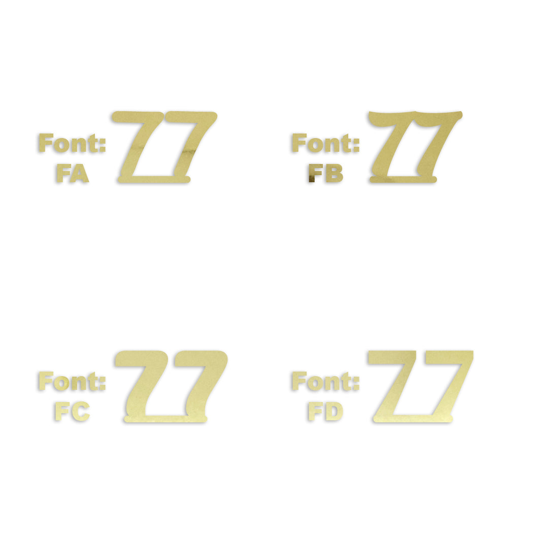 Custom-Fetti Number - 77 Gold