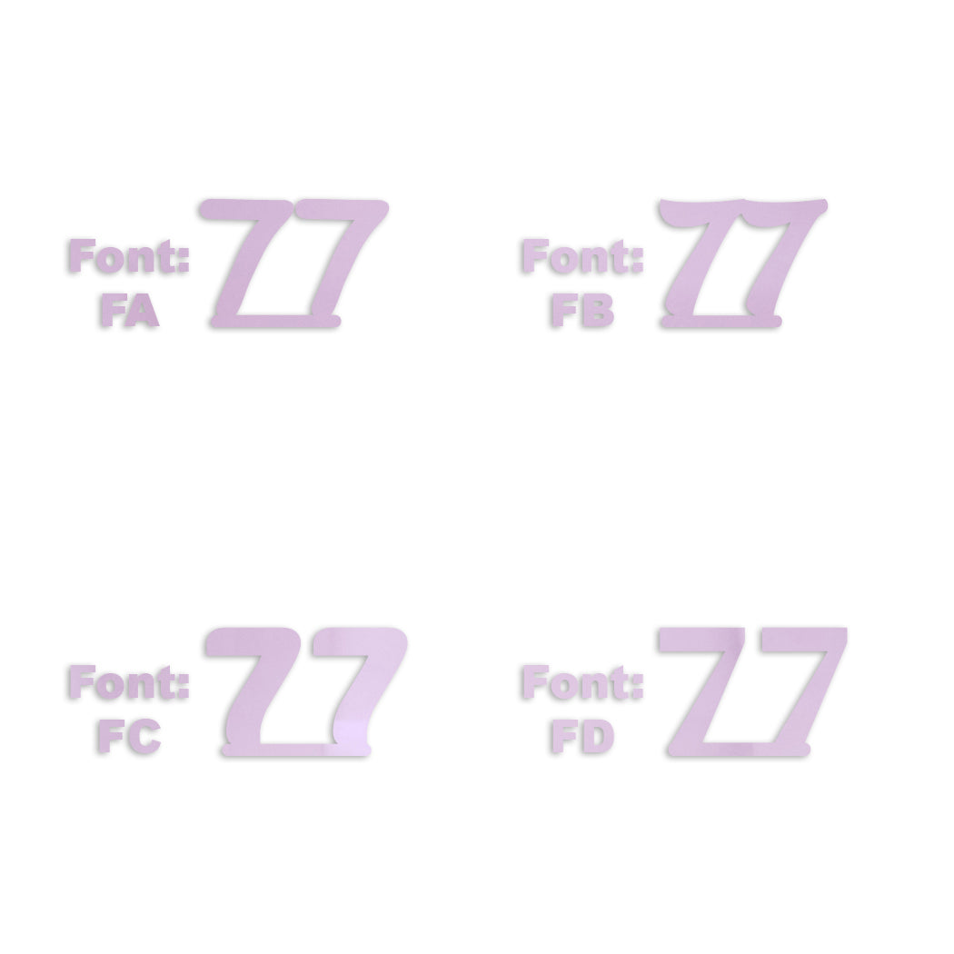 Custom-Fetti Number - 77 Pink