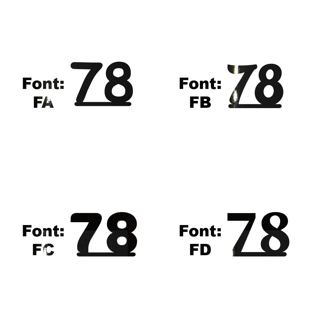 Custom-Fetti Number - 78 Black