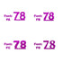 Custom-Fetti Number - 78 Fuchsia