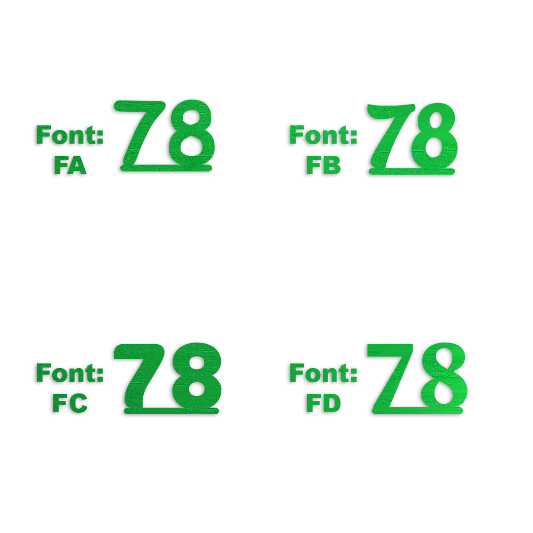 Custom-Fetti Number - 78 Green