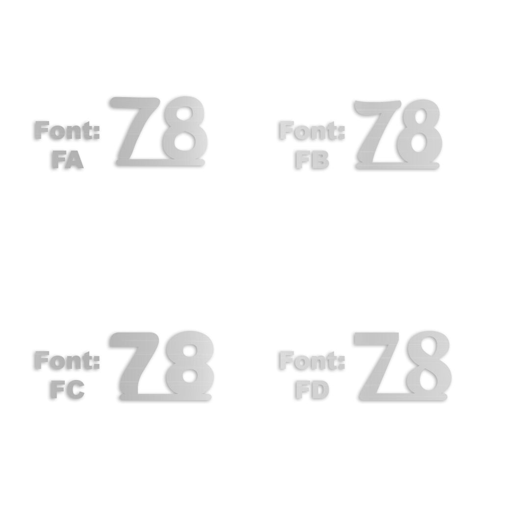 Custom-Fetti Number - 78 Silver