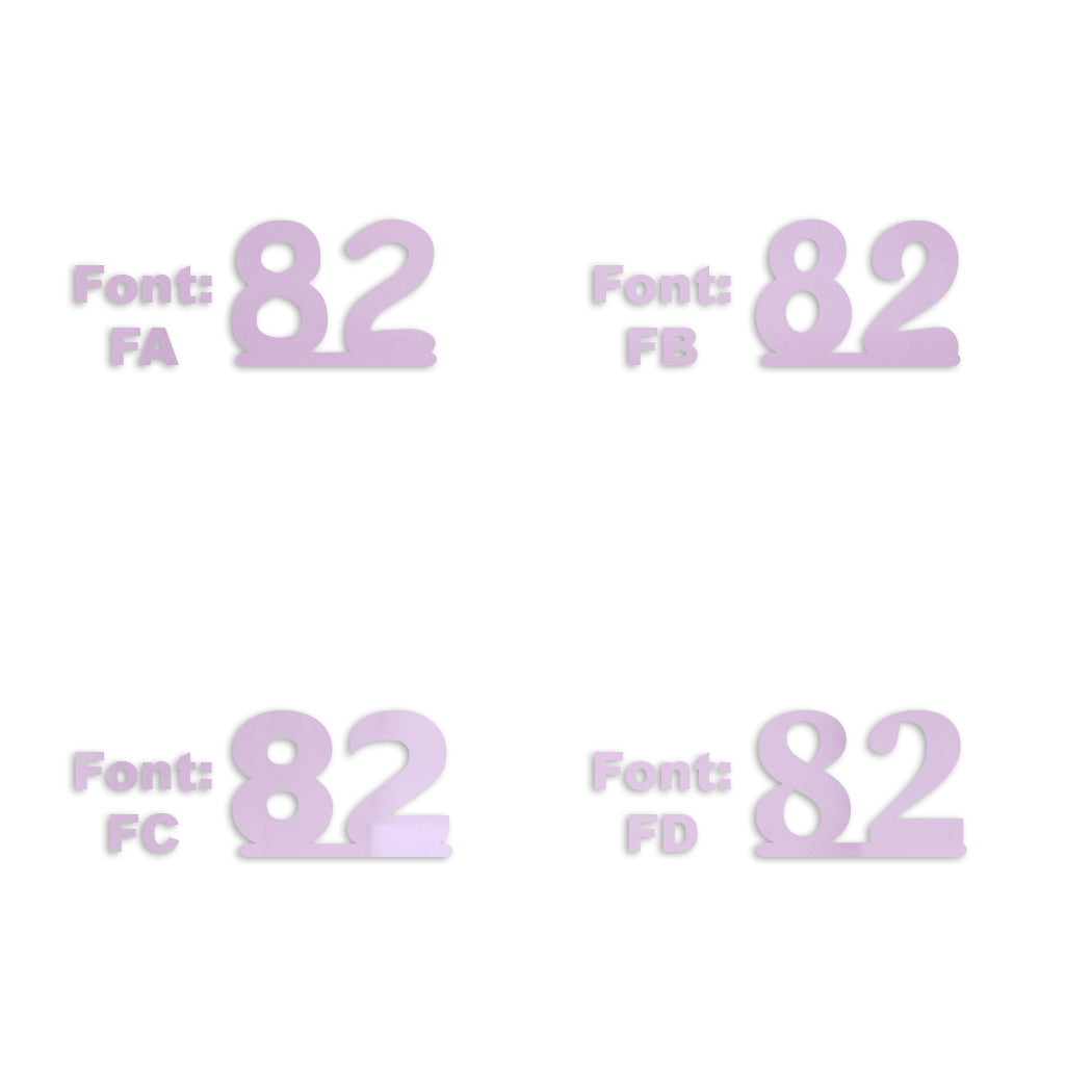 Custom-Fetti Number - 82 Pink