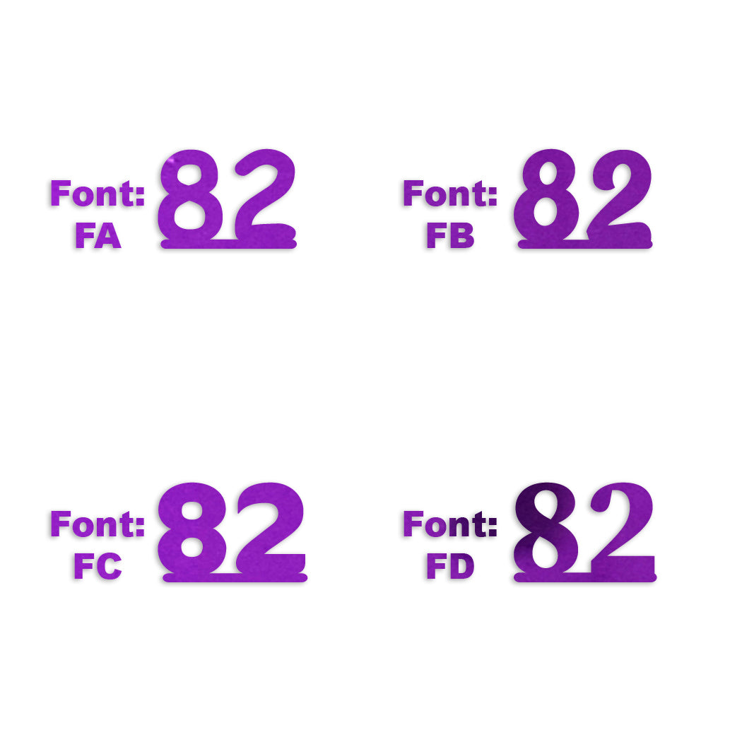 Custom-Fetti Number - 82 Purple