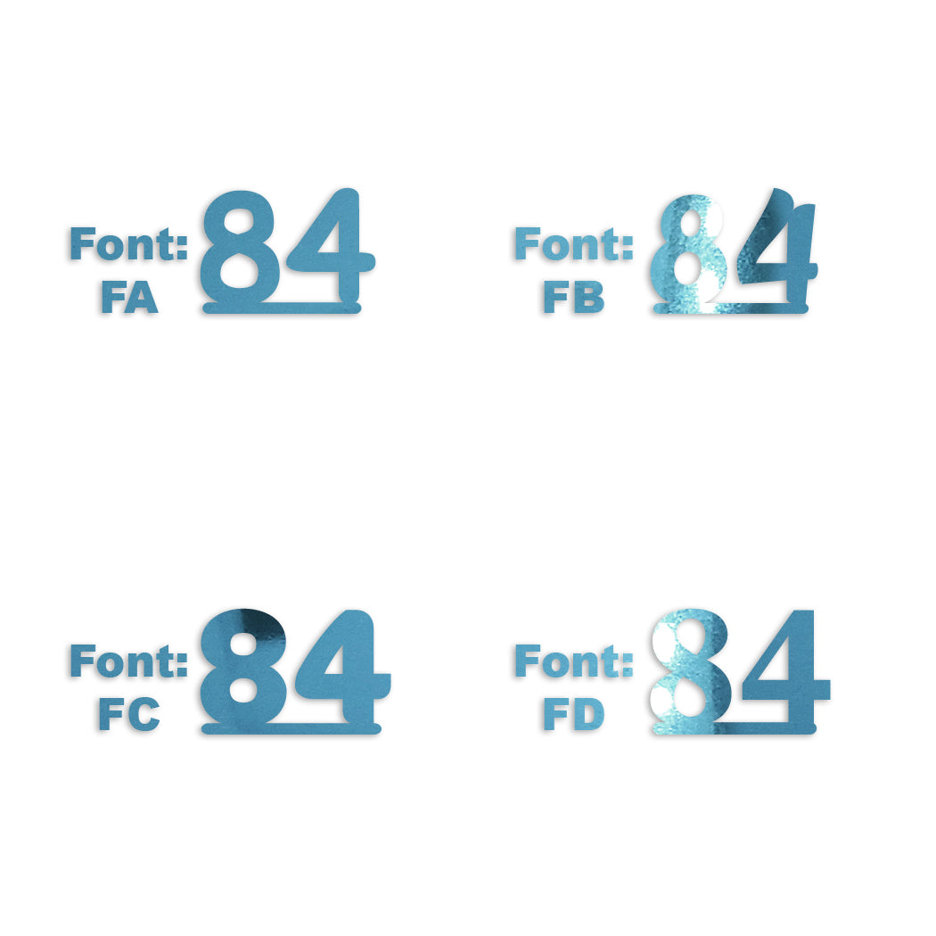 Custom-Fetti Number - 84 Blue Sky