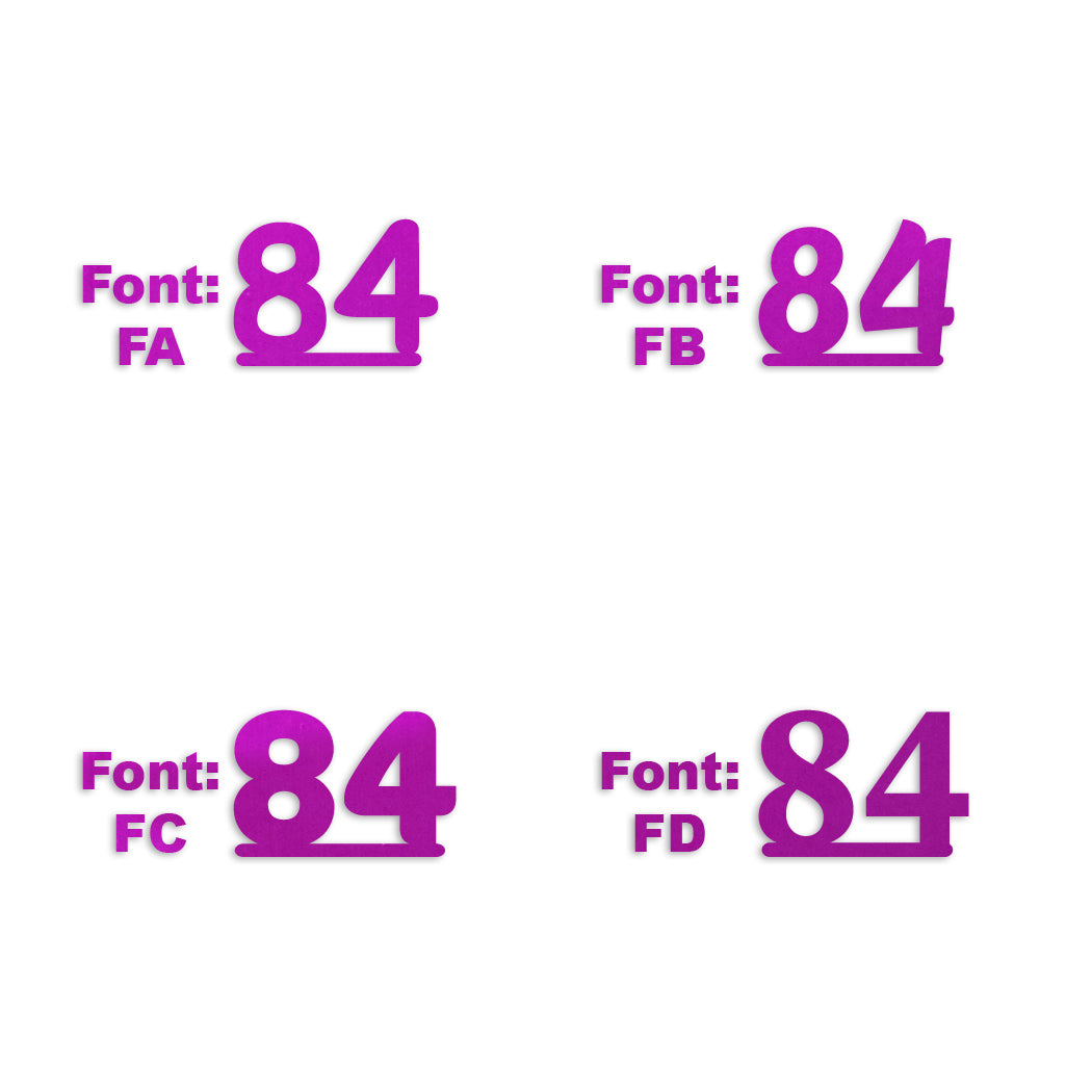 Custom-Fetti Number - 84 Fuchsia