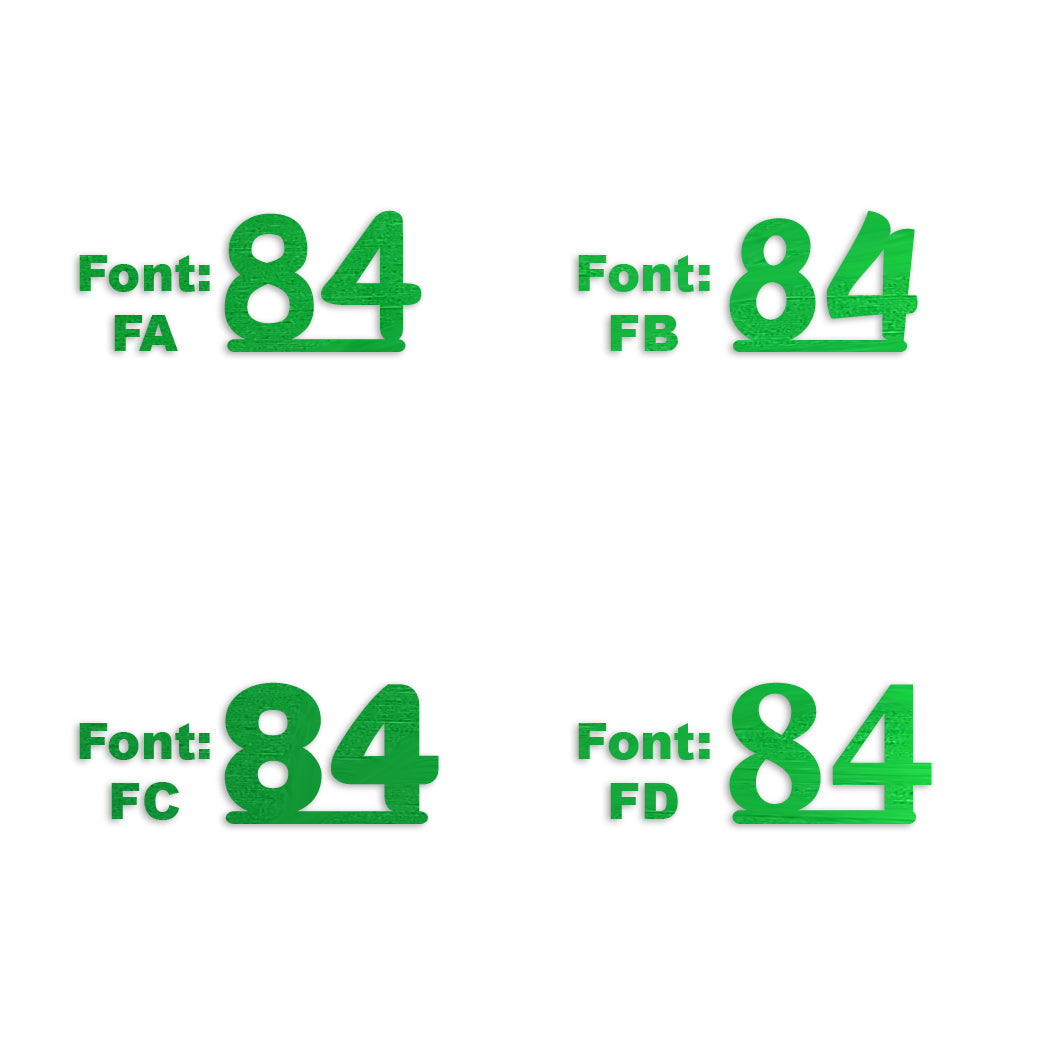 Custom-Fetti Number - 84 Green