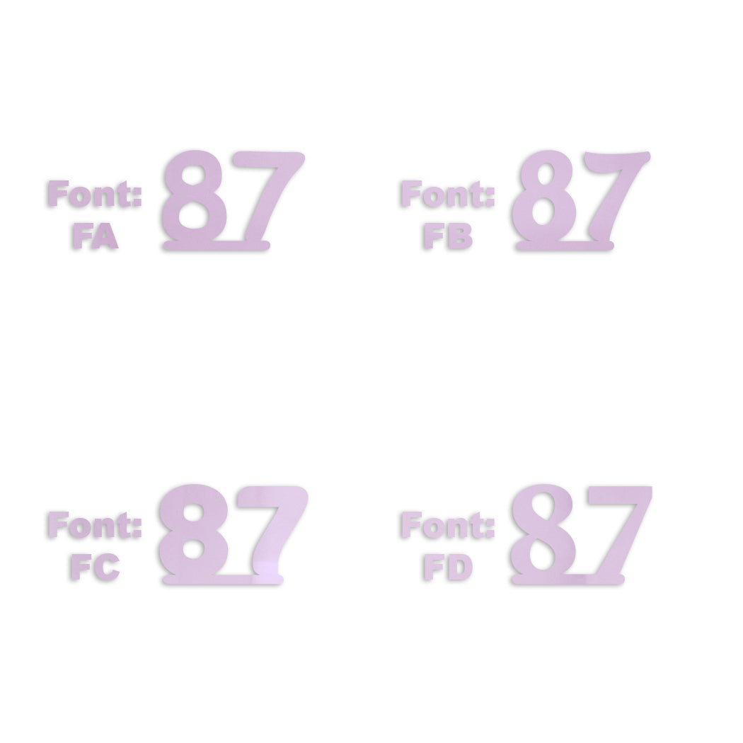 Custom-Fetti Number - 87 Pink