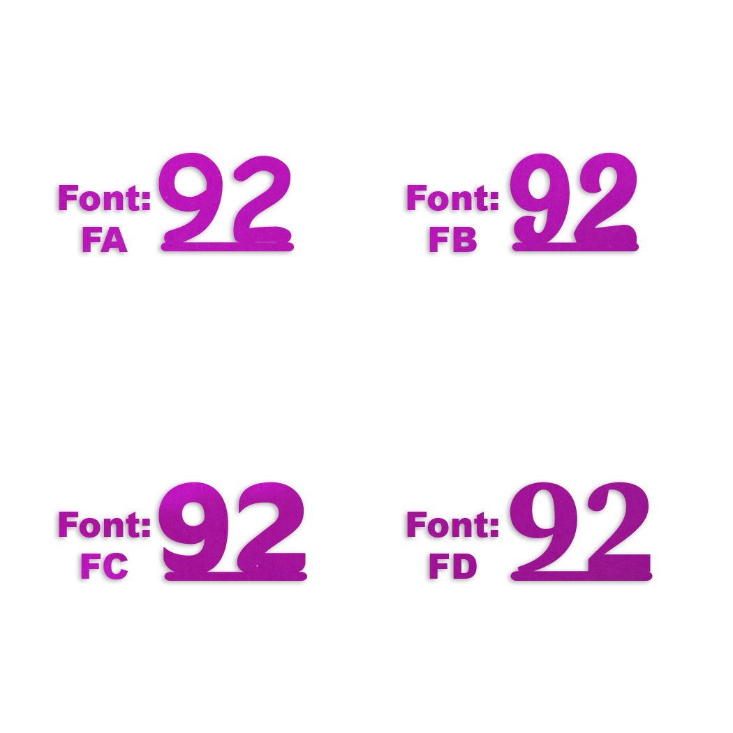 Custom-Fetti Number - 92 Fuchsia