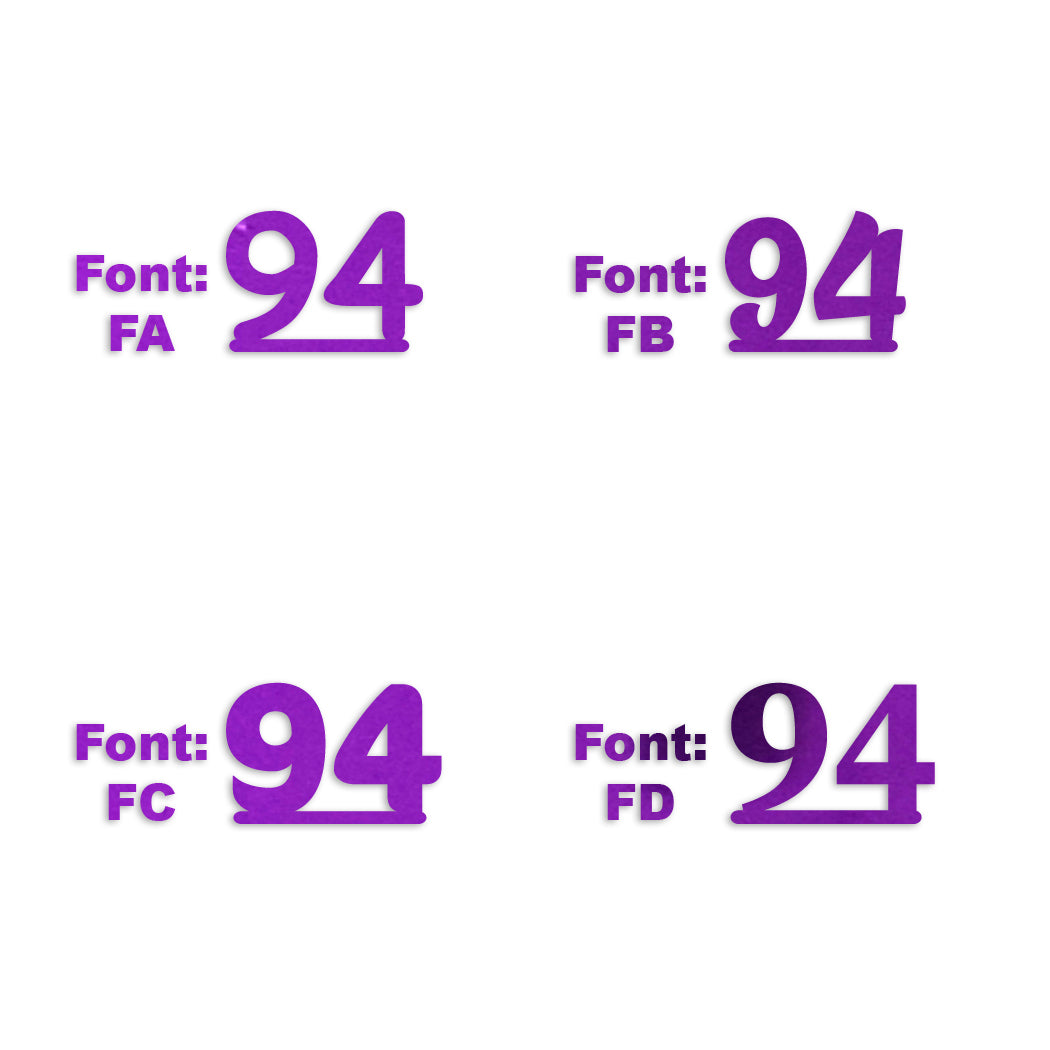 Custom-Fetti Number - 94 Purple