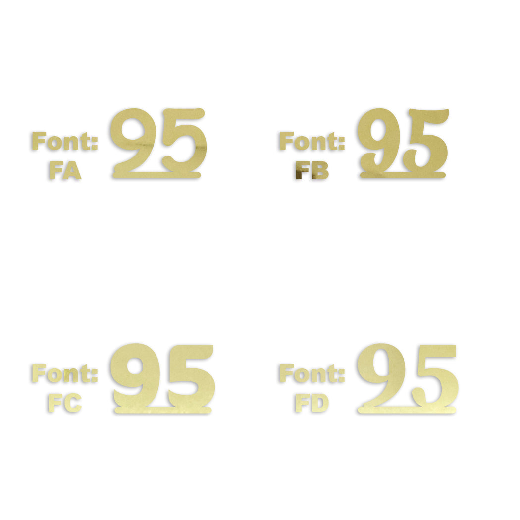 Custom-Fetti Number - 95 Gold