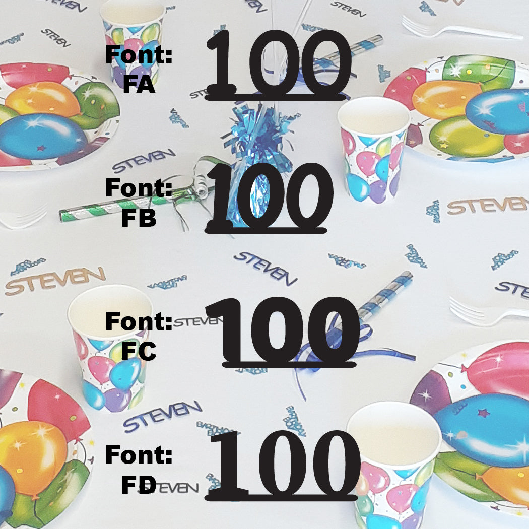 Custom-Fetti Number - 100