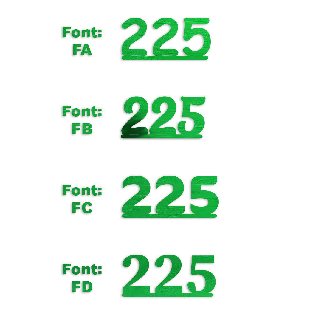 Custom-Fetti Number - 225 Green