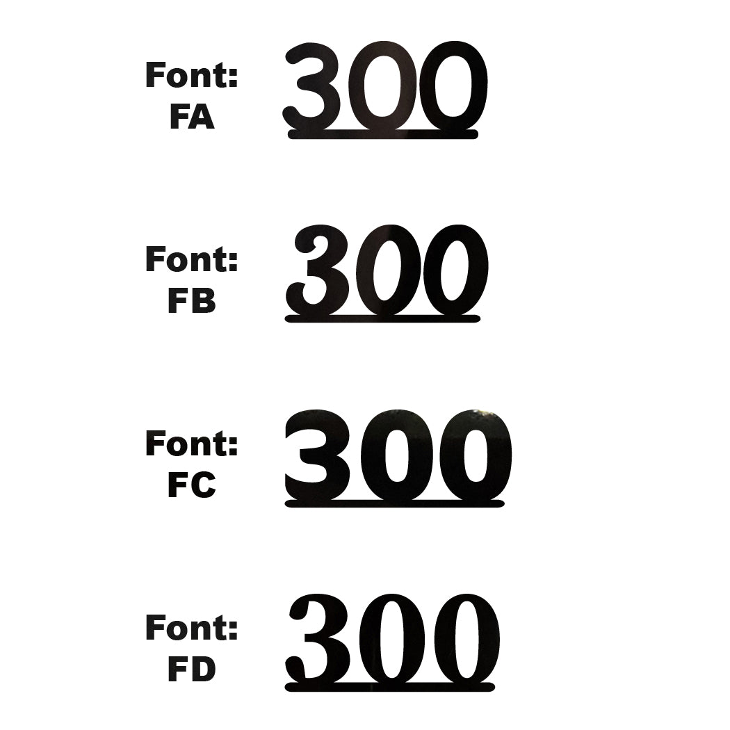 Custom-Fetti Number - 300 Black