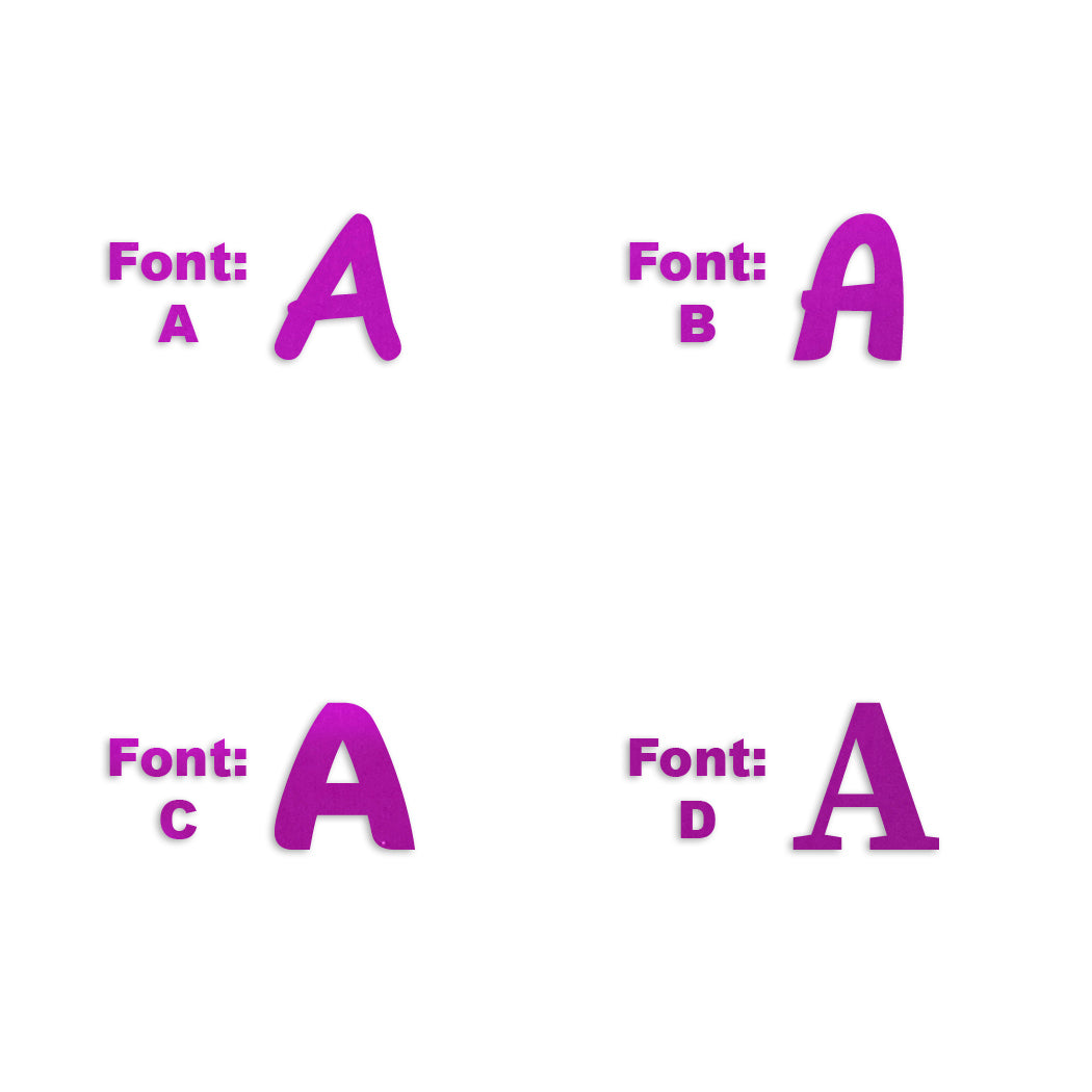 Custom-Fetti Letter - A Fuchsia