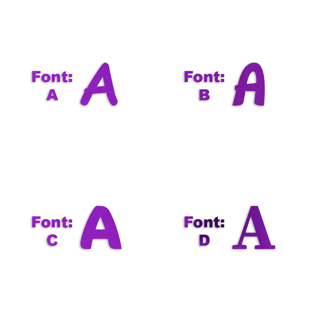 Custom-Fetti Letter - A Purple