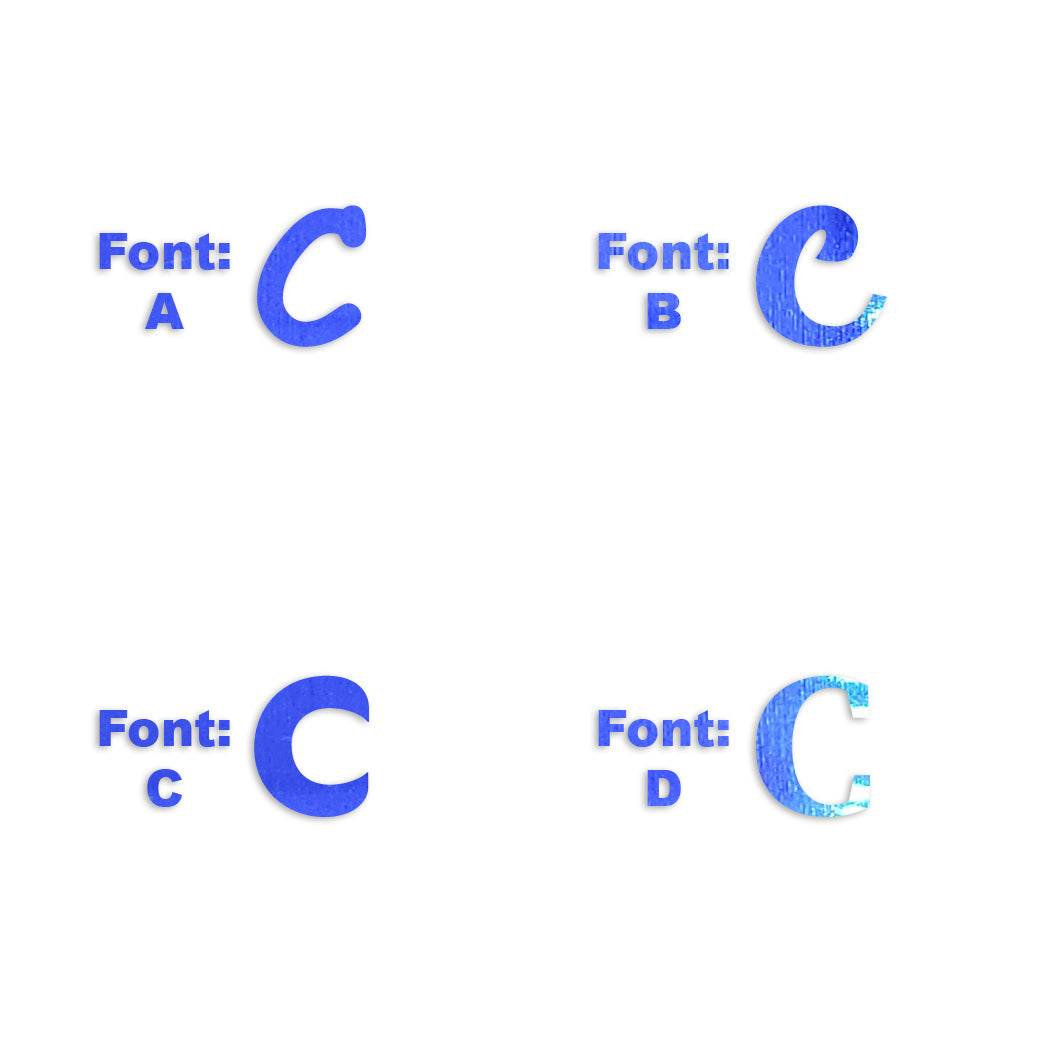 Custom-Fetti Letter - C Blue Royal