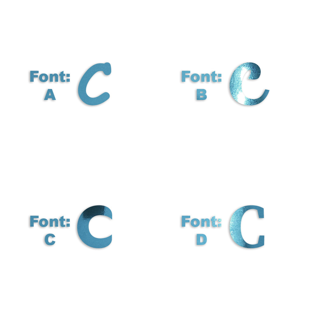 Custom-Fetti Letter - C Blue Sky