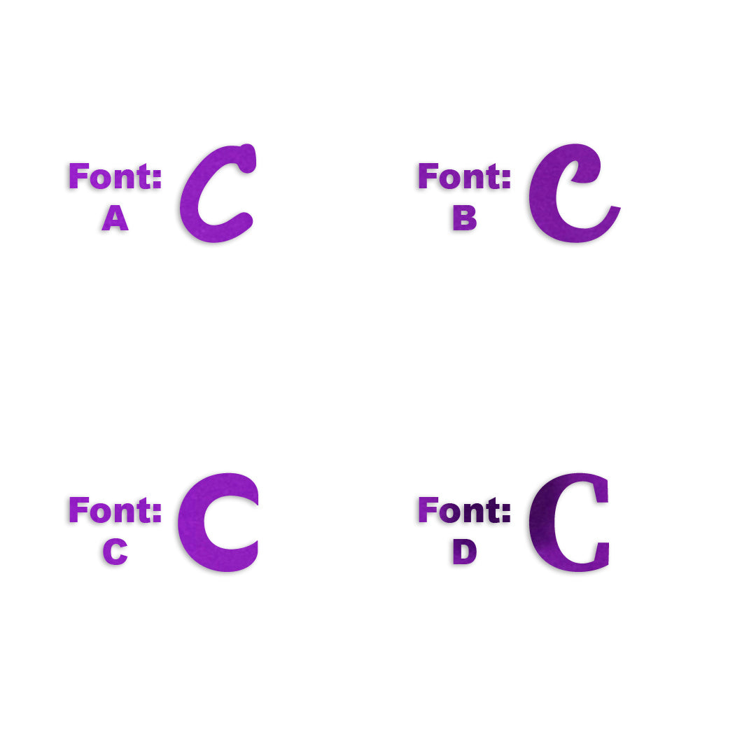 Custom-Fetti Letter - C Purple