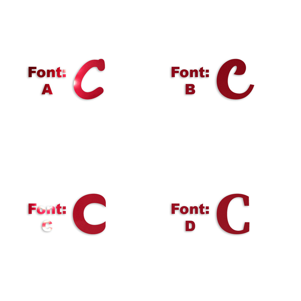 Custom-Fetti Letter - C Red