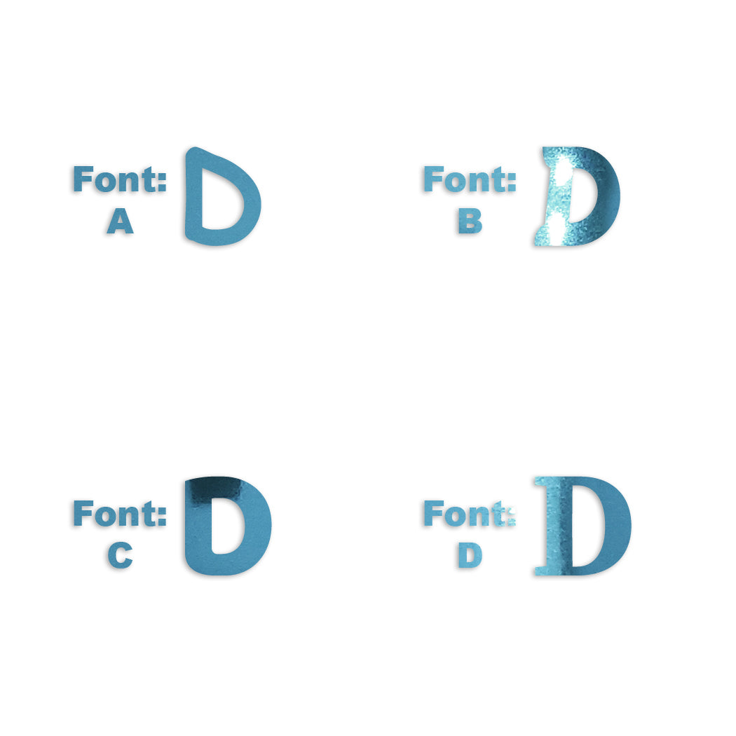 Custom-Fetti Letter - D Blue Sky