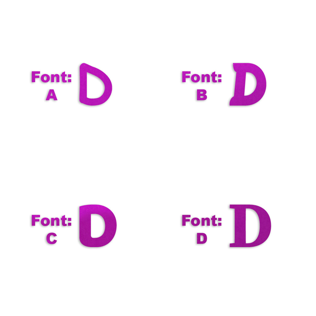 Custom-Fetti Letter - D Fuchsia