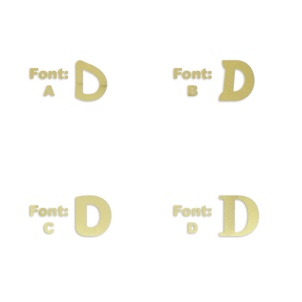 Custom-Fetti Letter - D Gold