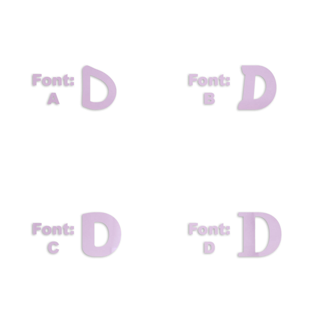 Custom-Fetti Letter - D Pink