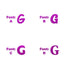 Custom-Fetti Letter - G Fuchsia