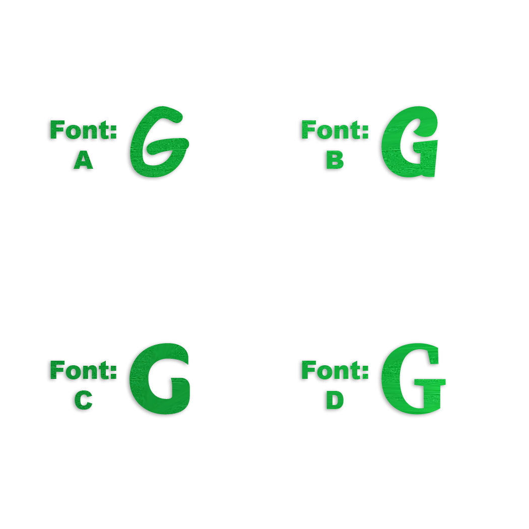 Custom-Fetti Letter - G Green