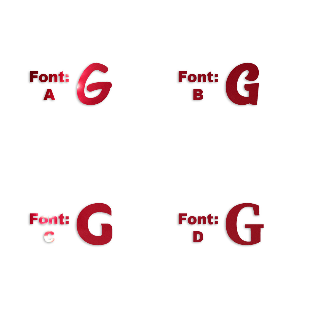 Custom-Fetti Letter - G Red