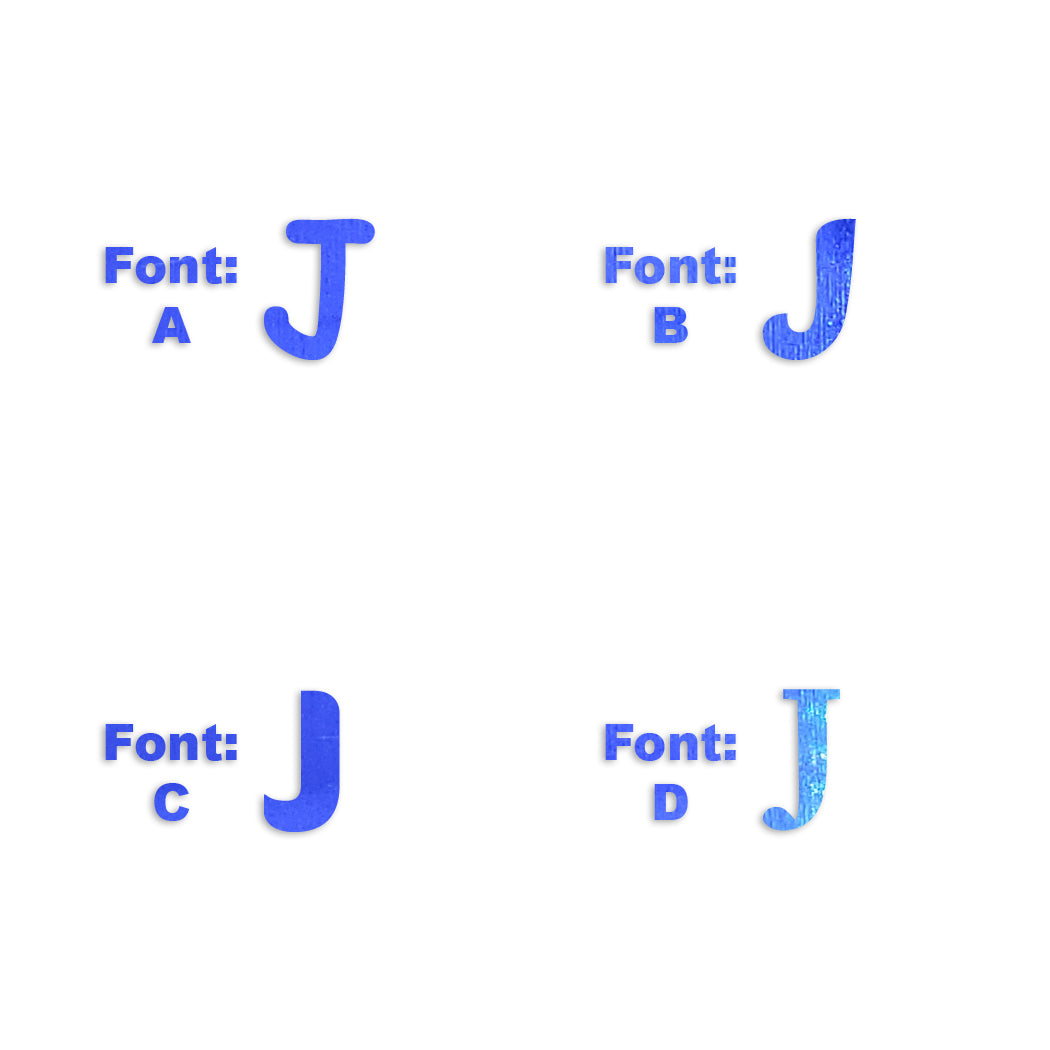 Custom-Fetti Letter - J Blue Royal