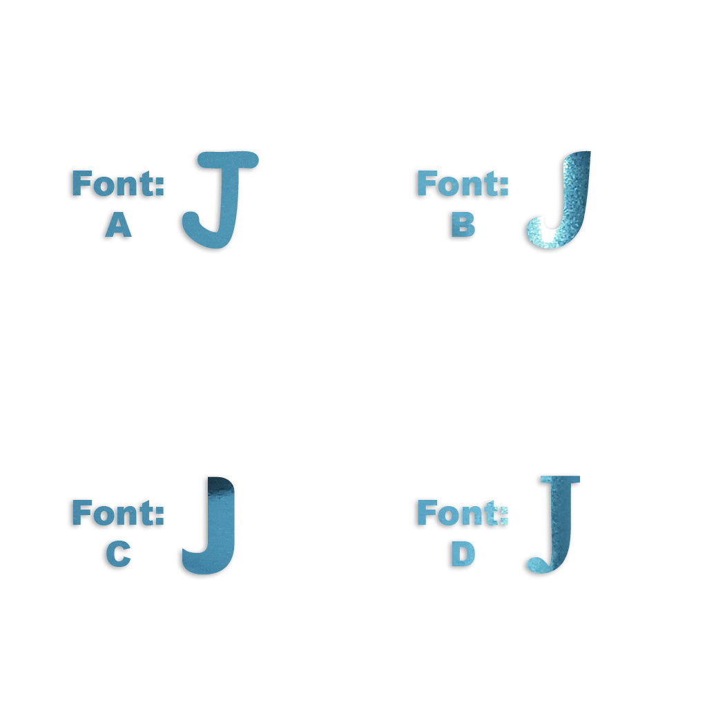 Custom-Fetti Letter - J Blue Sky