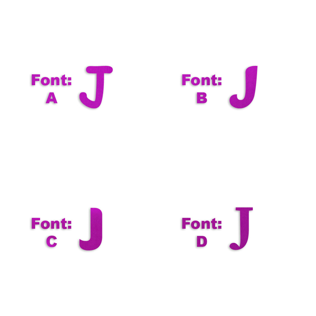 Custom-Fetti Letter - J Fuchsia