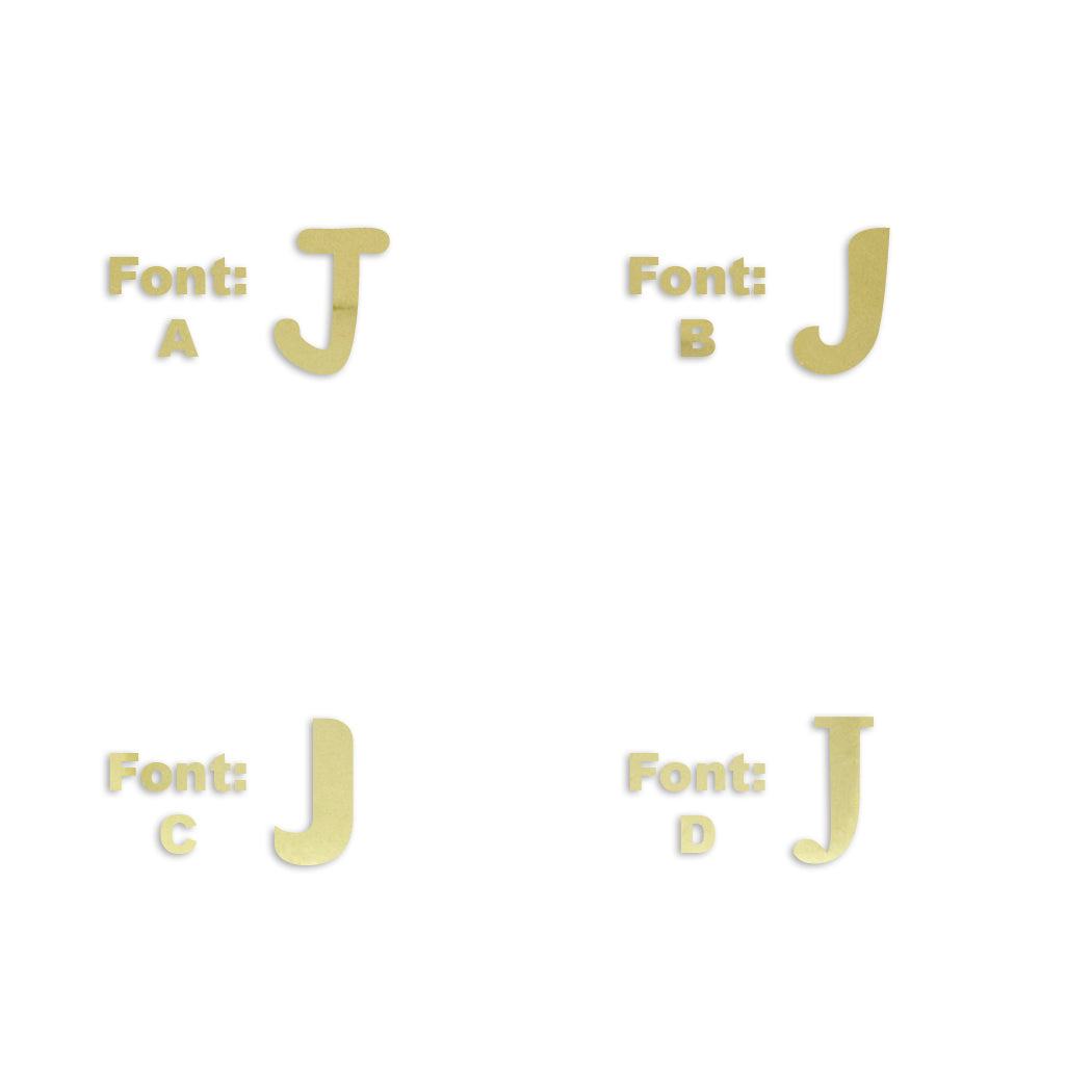 Custom-Fetti Letter - J Gold