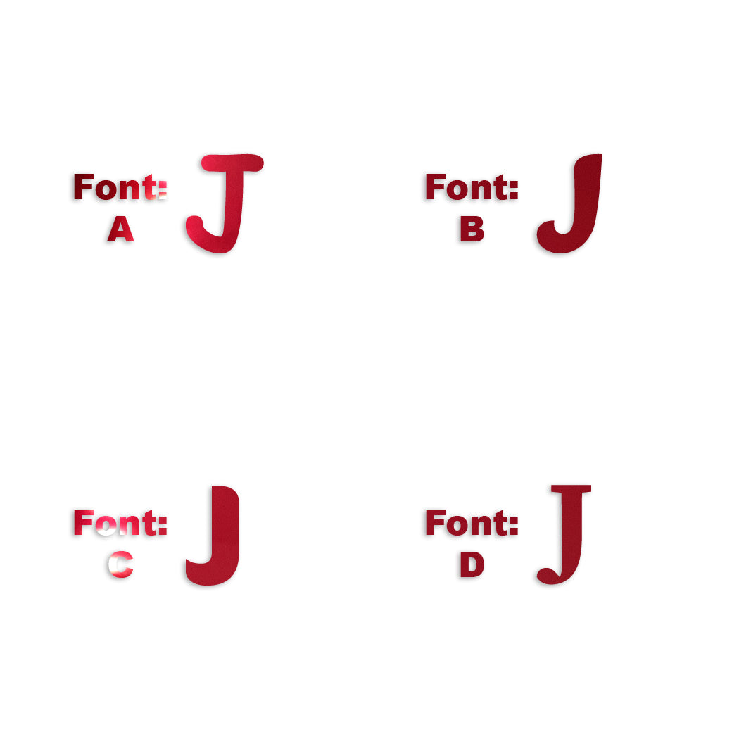 Custom-Fetti Letter - J Red