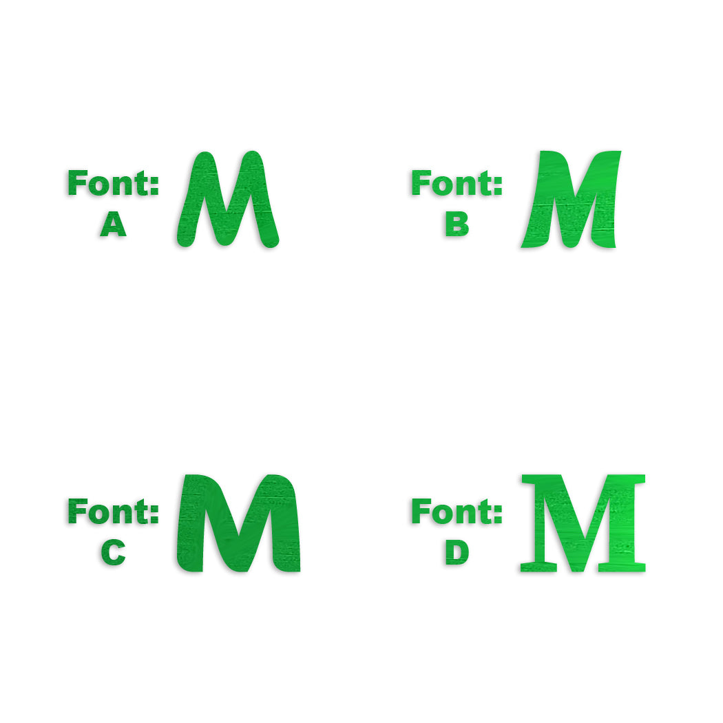 Custom-Fetti Letter - M Green