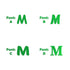 Custom-Fetti Letter - M Green