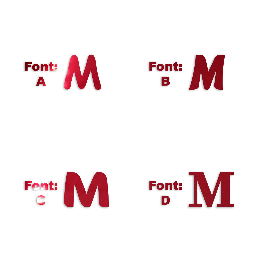 Custom-Fetti Letter - M Red