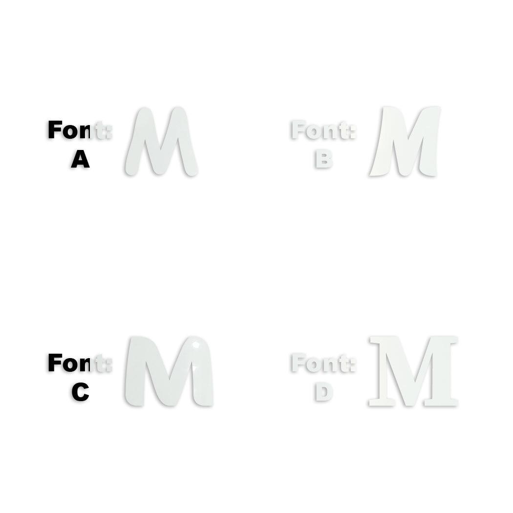 Custom-Fetti Letter - M White