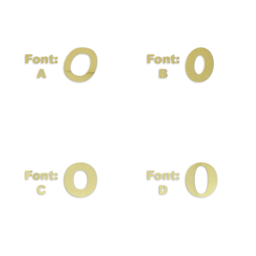 Custom-Fetti Letter - O Gold