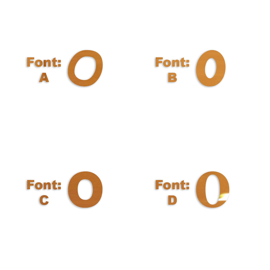 Custom-Fetti Letter - O Orange