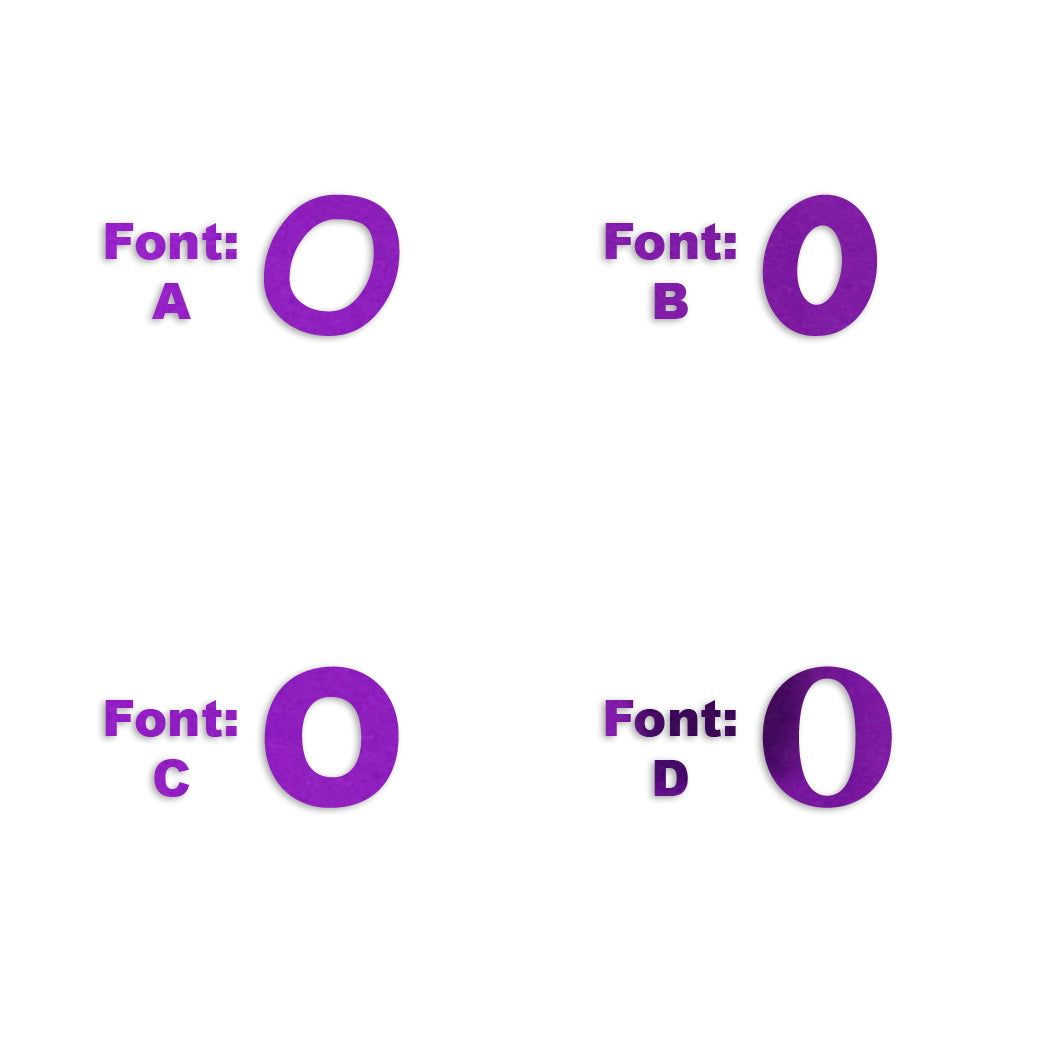 Custom-Fetti Letter - O Purple