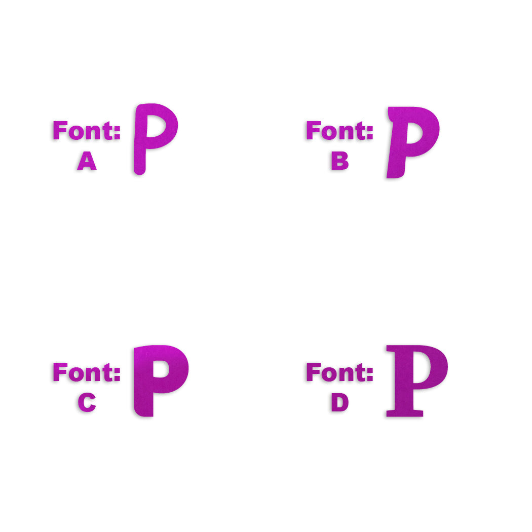 Custom-Fetti Letter - P Fuchsia