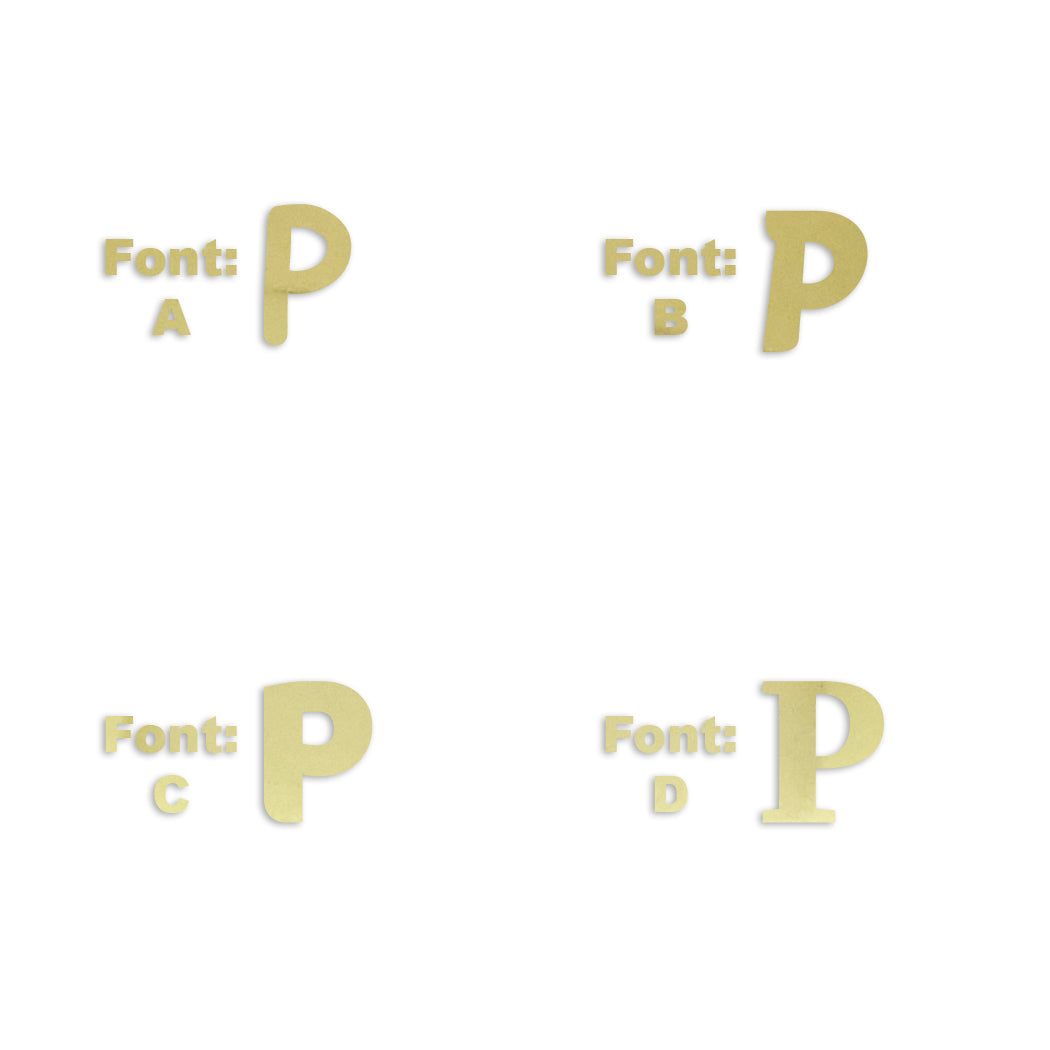 Custom-Fetti Letter - P Gold